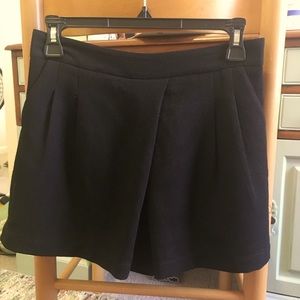High-waisted black dress shorts. Size S.